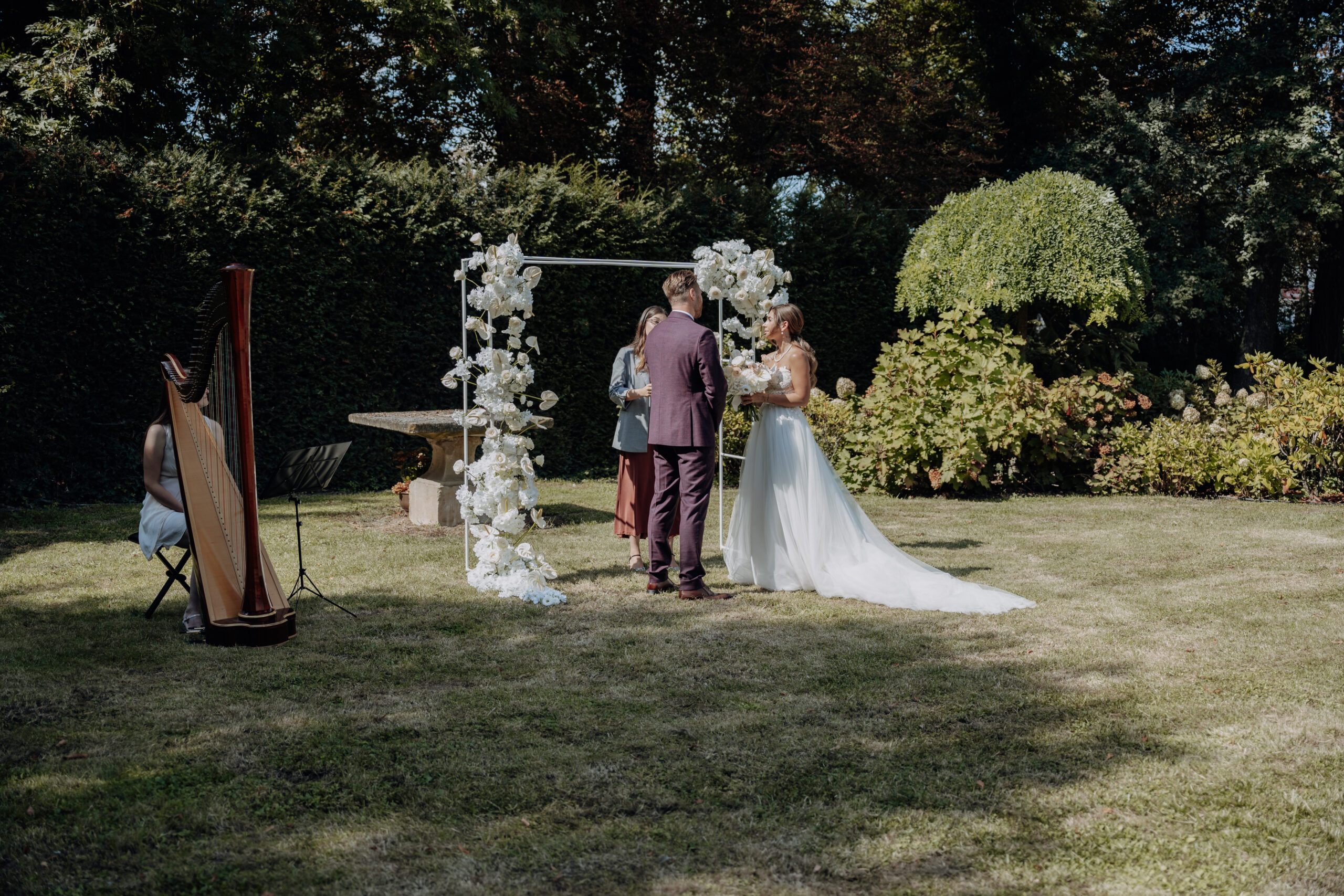 Trauungssetting bei Hochzeit Niederösterreich