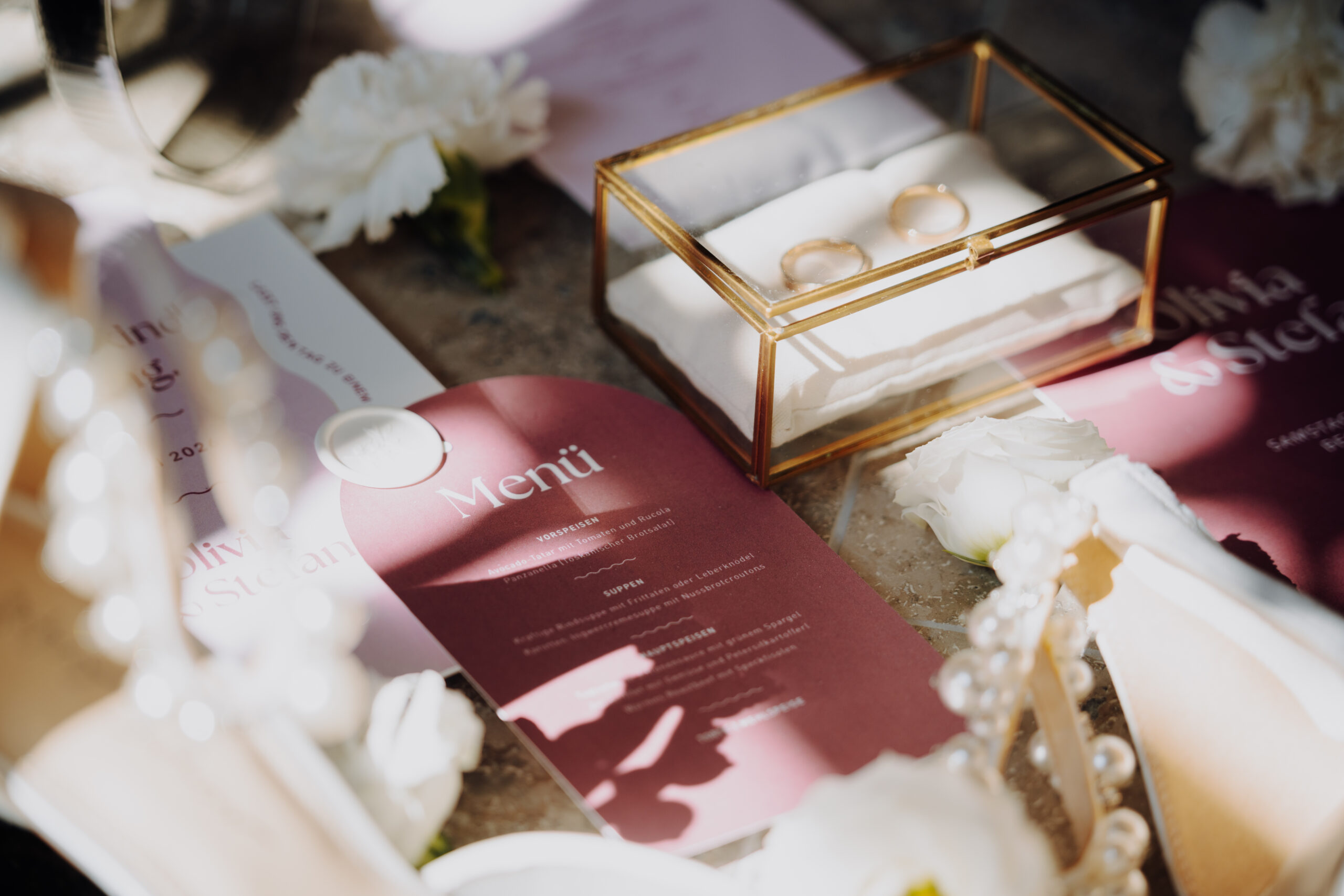 Detailfoto Hochzeitspapeterie Wien