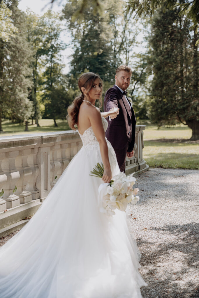 Brautpaar in Hochzeitslocation Niederösterreich