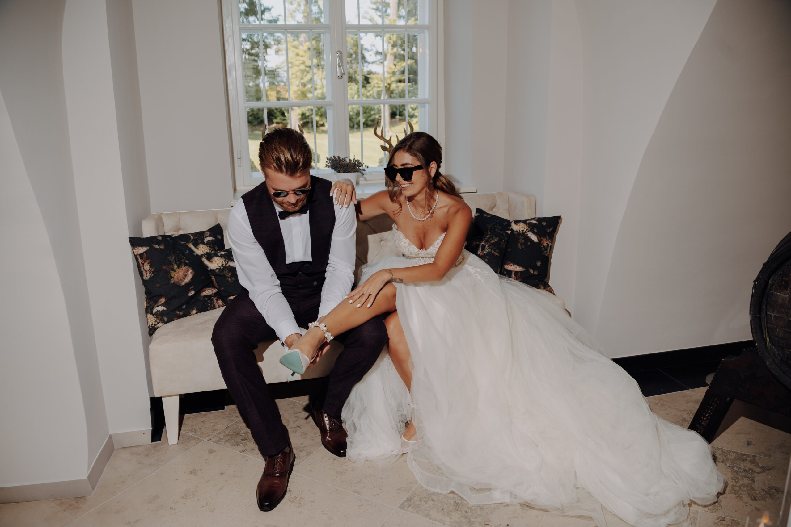 Brautpaar bei Hochzeitsfeier Wien