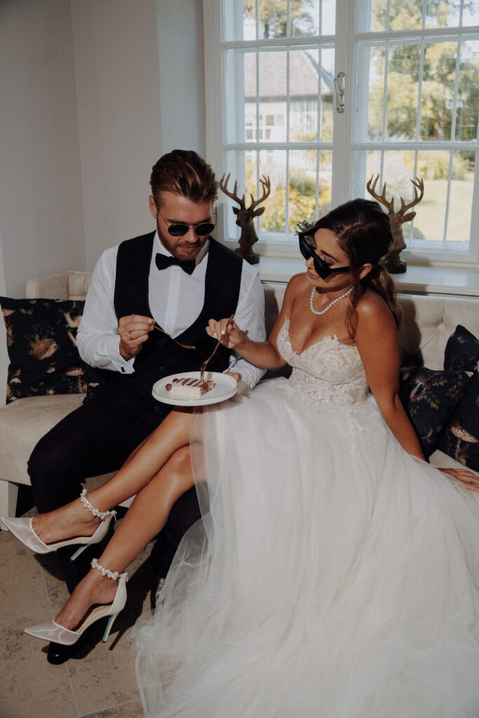 Brautpaar in Hochzeitslocation Wien